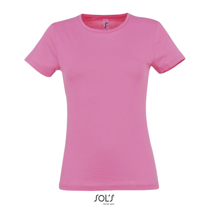 Tshirt femme personnalisé jersey 150g - MISS rose orchidée